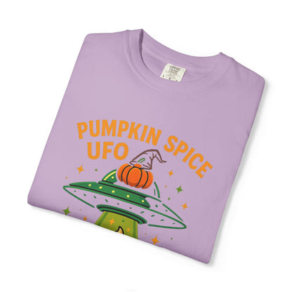 Pumpkin Spice UFO Funny Alien Abduction Coffee T-Shirt
