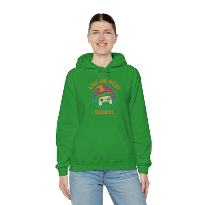 Retro Gamer Lag or Hex? Retry Hoodie