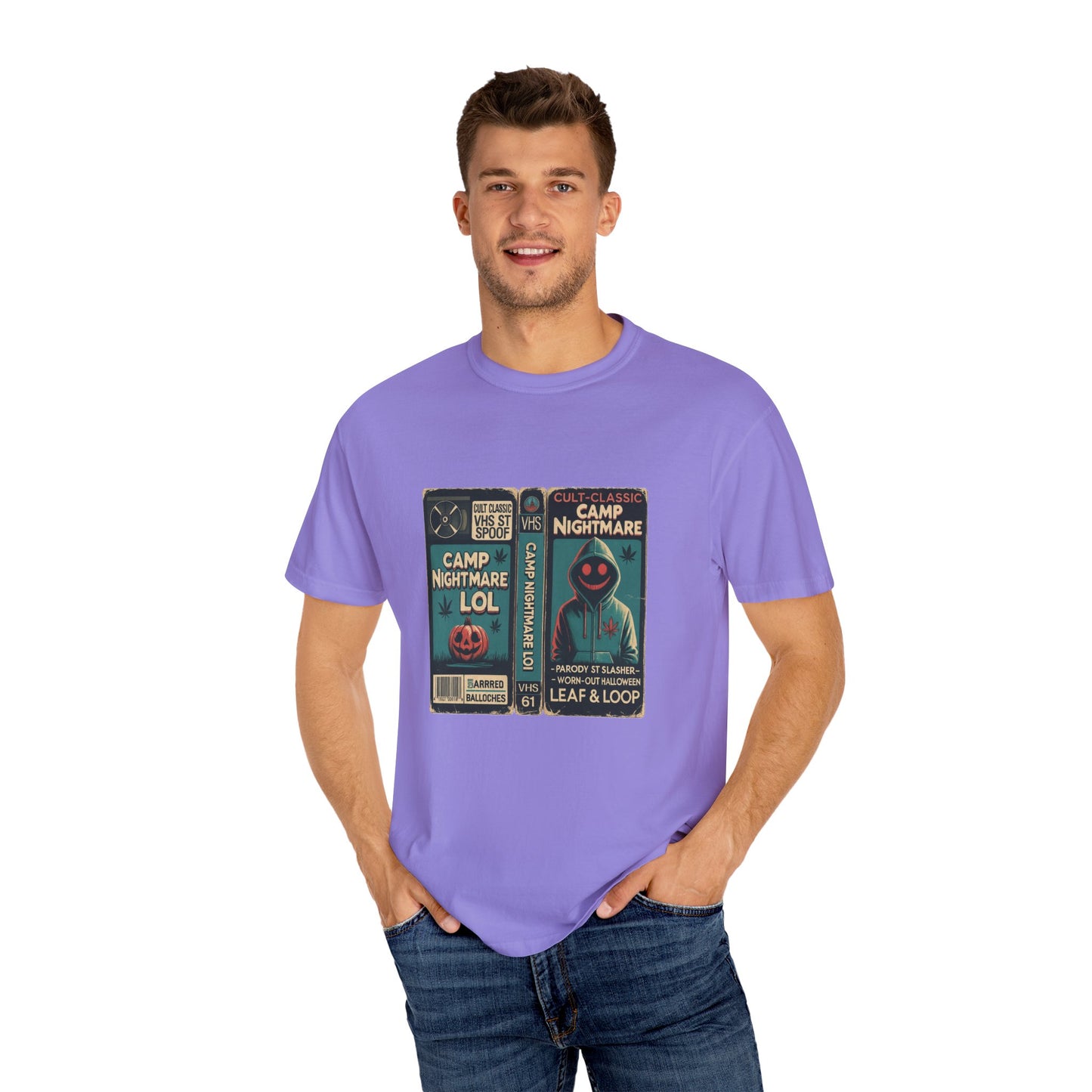 Retro 80s Cult Slasher Camp Nightmare VHS Horror T-Shirt
