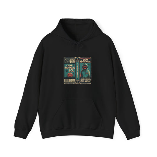 Retro 80s Cult Slasher Camp Nightmare VHS Horror Hoodie