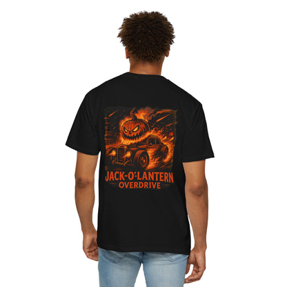 Jack-O-Lantern Overdrive Vintage Hot Rod Pumpkin T-Shirt