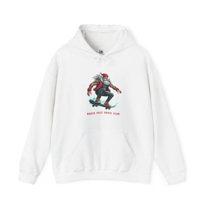 Retro Santa North Pole Skate Club Christmas Hoodie