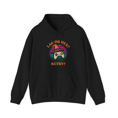 Retro Gamer Lag or Hex? Retry Hoodie