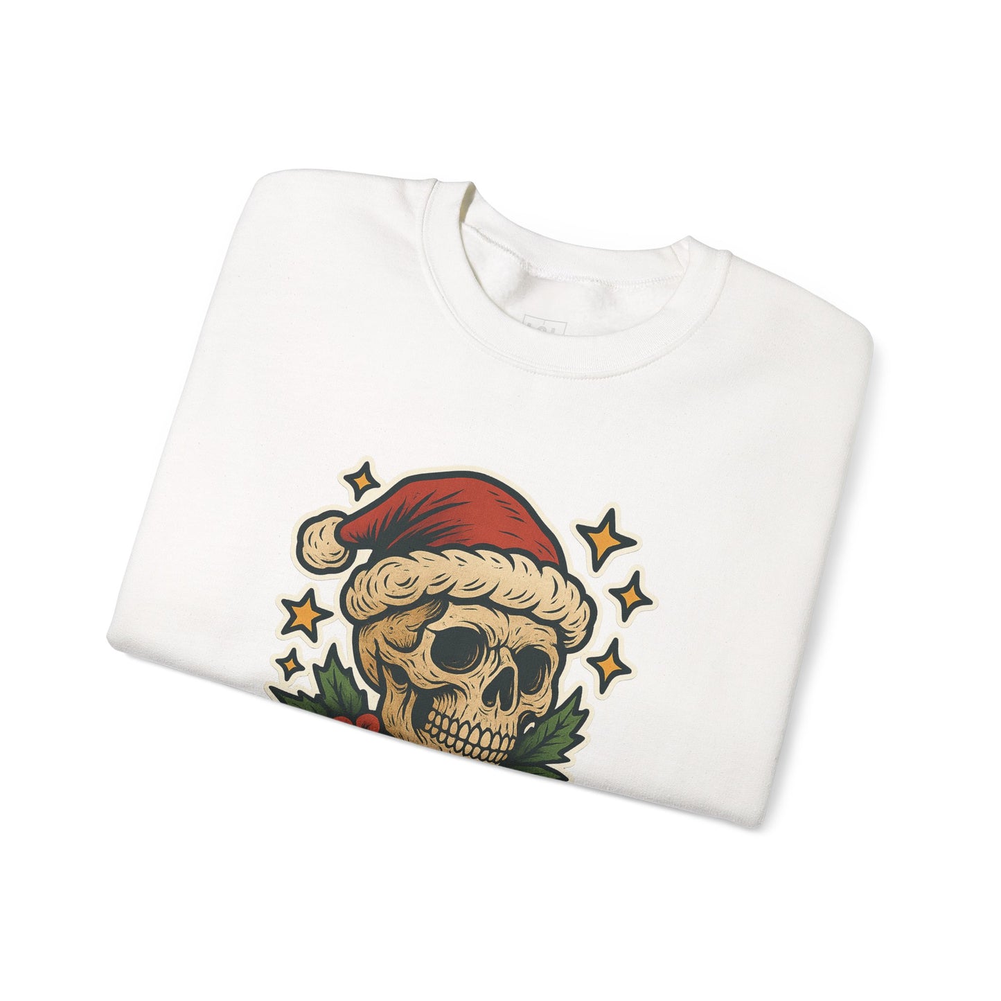 Santa Skull Christmas Floral Sweatshirt