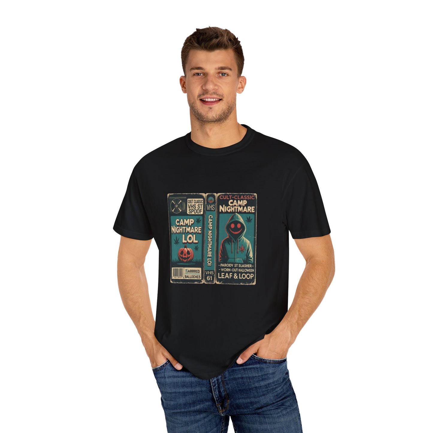 Retro 80s Cult Slasher Camp Nightmare VHS Horror T-Shirt