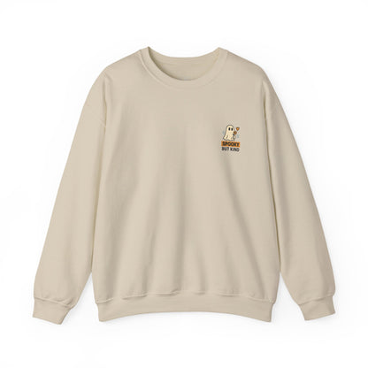 Spooky But Kind Crewneck Retro Sweatshirt