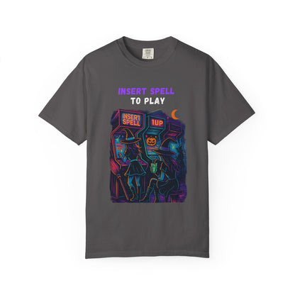 Insert Spell to Play Arcade Witch T-Shirt