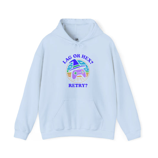Retro Gamer Lag or Hex? Retry Hoodie