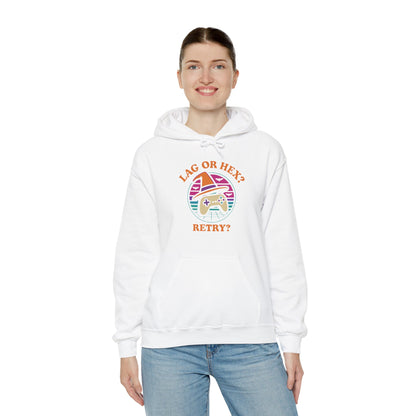 Retro Gamer Lag or Hex? Retry Hoodie