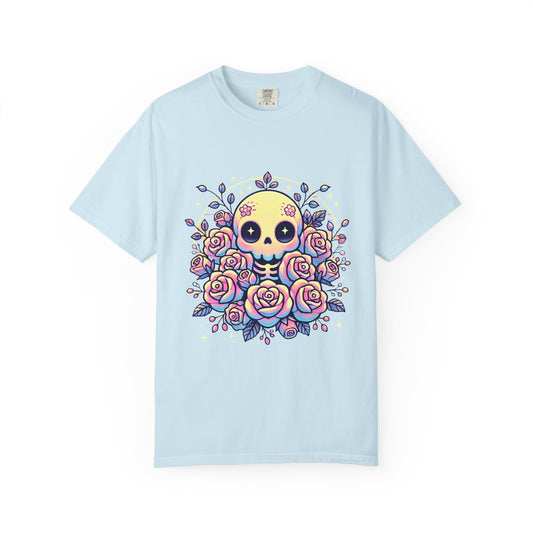Kawaii Pastel Skull & Roses T-Shirt