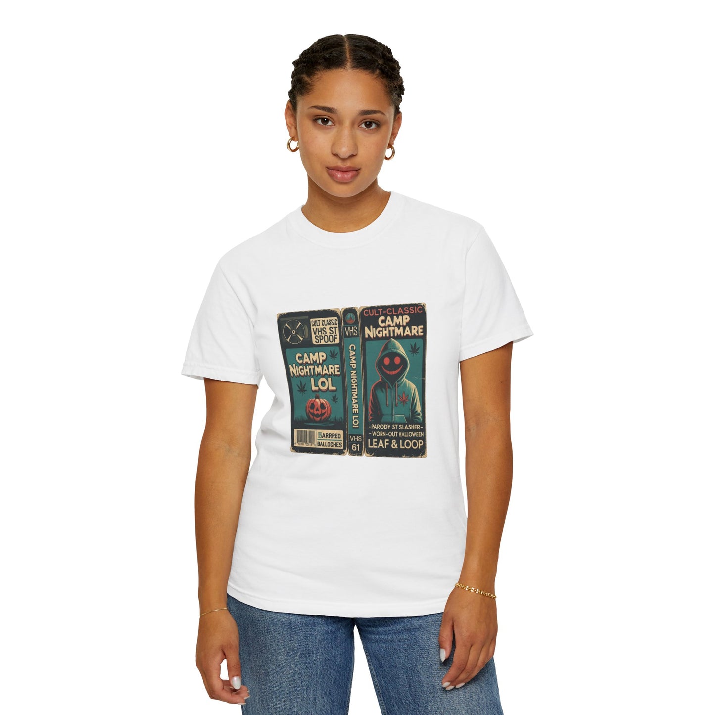 Retro 80s Cult Slasher Camp Nightmare VHS Horror T-Shirt