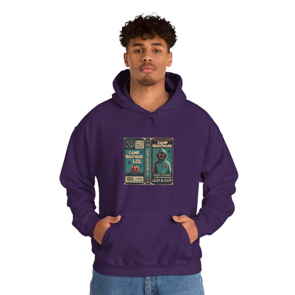 Retro 80s Cult Slasher Camp Nightmare VHS Horror Hoodie