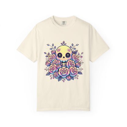 Kawaii Pastel Skull & Roses T-Shirt