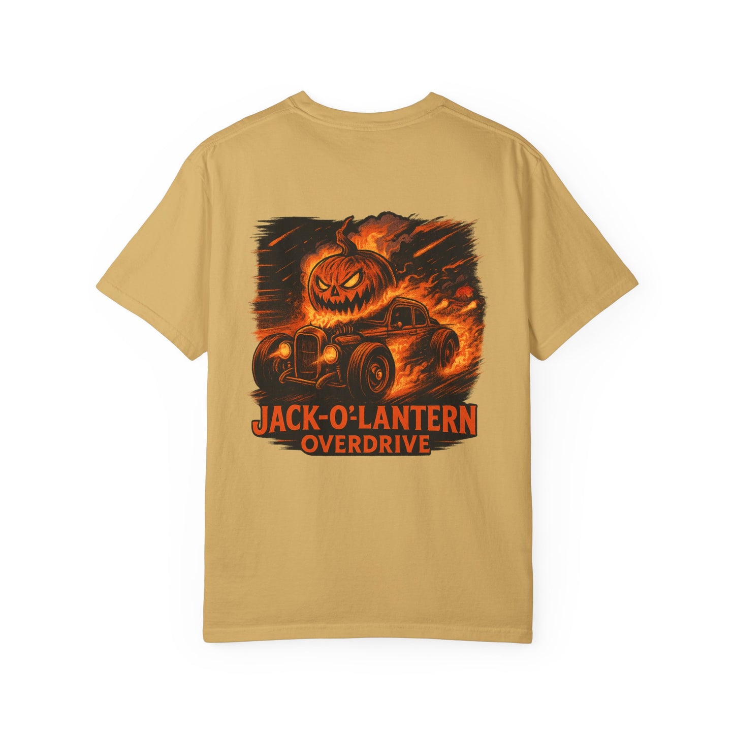 Jack-O-Lantern Overdrive Vintage Hot Rod Pumpkin T-Shirt