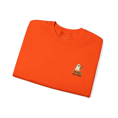 Spooky But Kind Crewneck Retro Sweatshirt