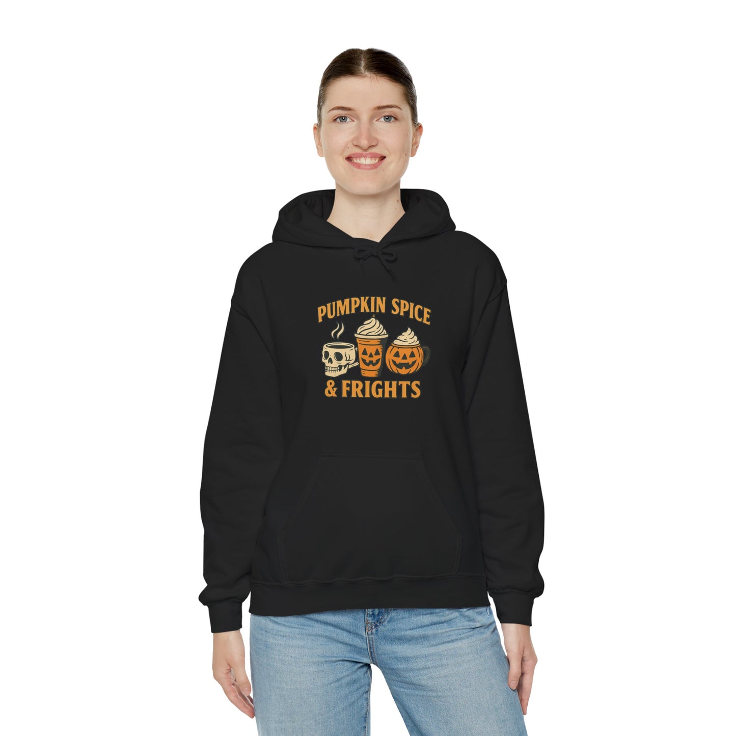 Retro Spook Pumpkin Spice & Frights Hoodie
