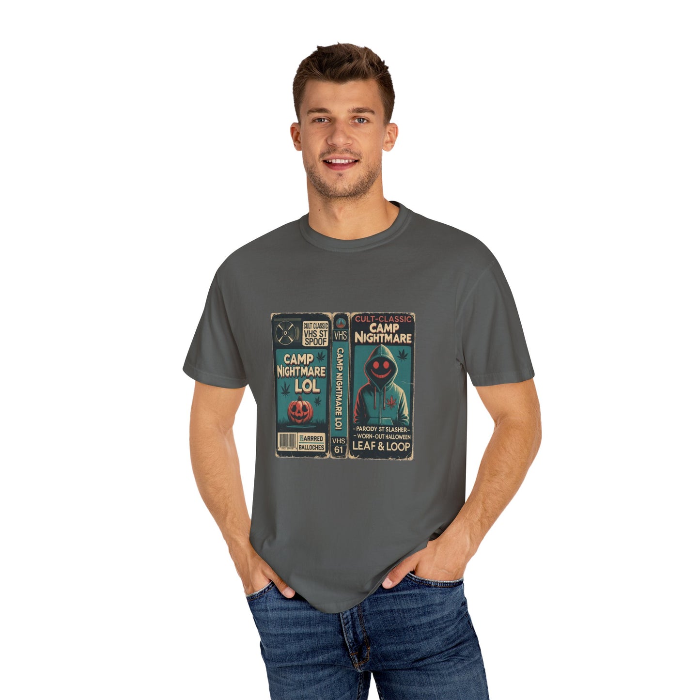 Retro 80s Cult Slasher Camp Nightmare VHS Horror T-Shirt
