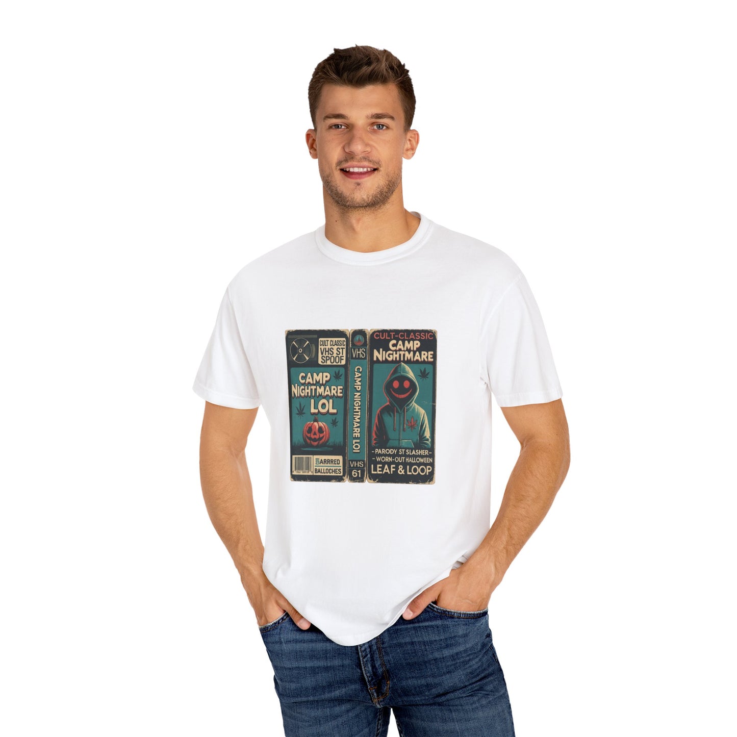 Retro 80s Cult Slasher Camp Nightmare VHS Horror T-Shirt
