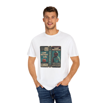 Retro 80s Cult Slasher Camp Nightmare VHS Horror T-Shirt