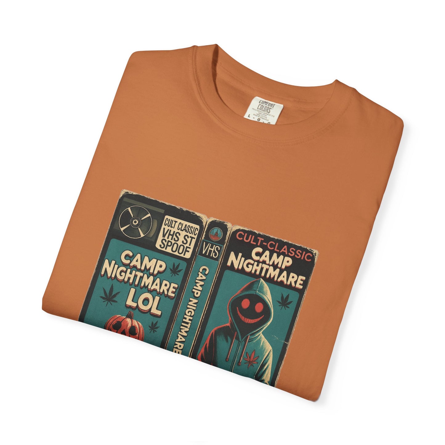 Retro 80s Cult Slasher Camp Nightmare VHS Horror T-Shirt
