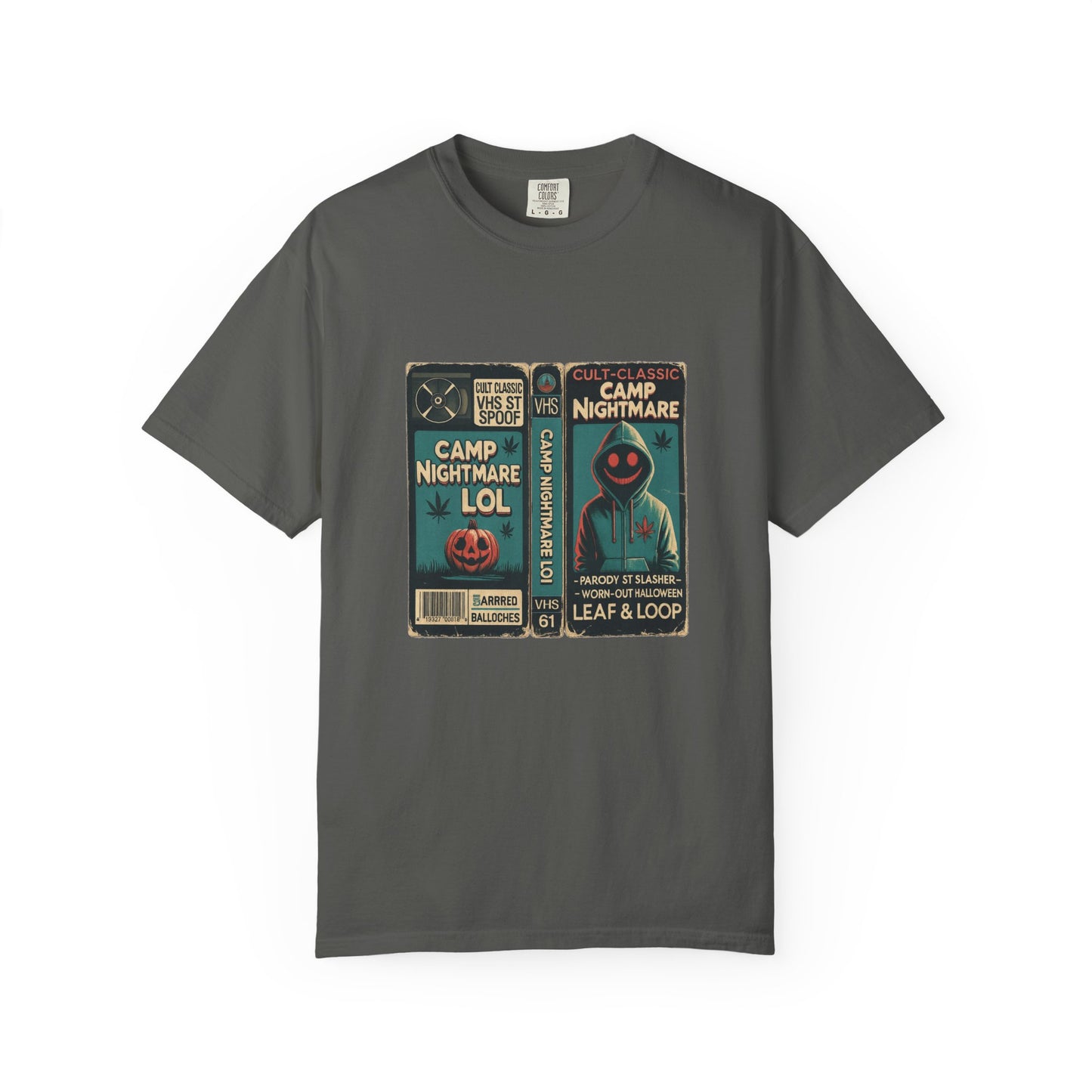Retro 80s Cult Slasher Camp Nightmare VHS Horror T-Shirt