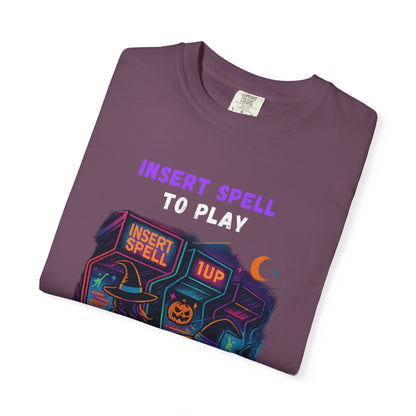 Insert Spell to Play Arcade Witch T-Shirt