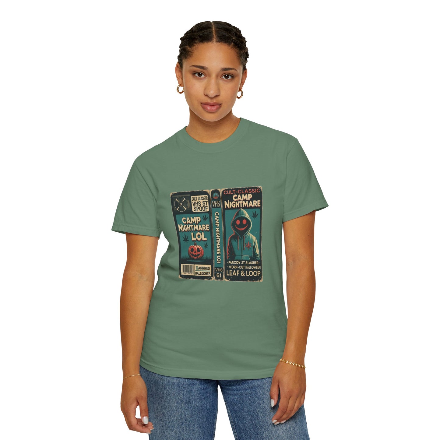 Retro 80s Cult Slasher Camp Nightmare VHS Horror T-Shirt