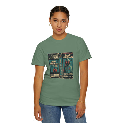 Retro 80s Cult Slasher Camp Nightmare VHS Horror T-Shirt