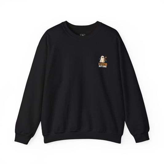 Spooky But Kind Crewneck Retro Sweatshirt