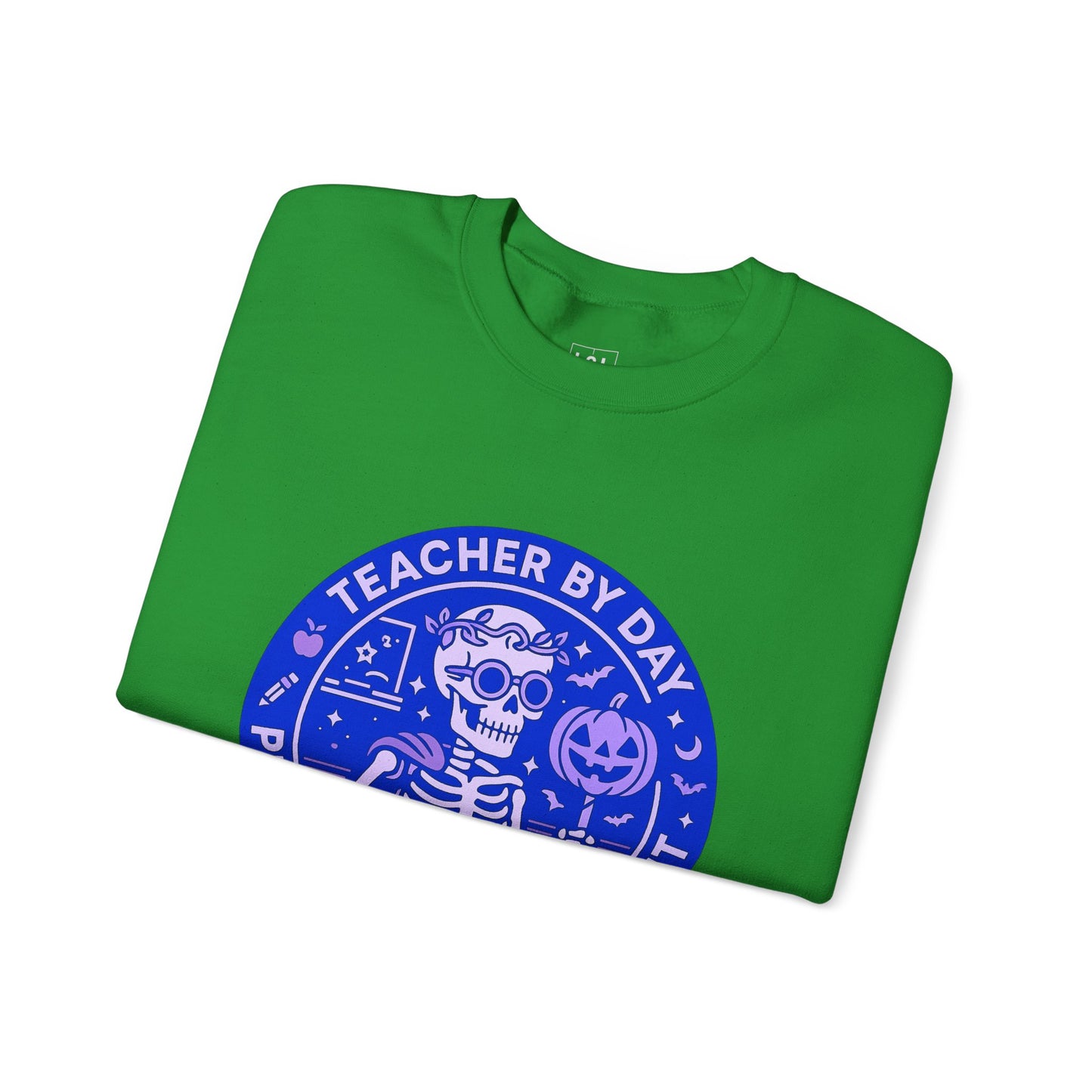 Teacher by Day, Pumpkin Queen by Night Crewneck Sweatshirt