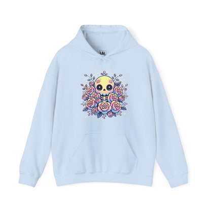Kawaii Skull and Roses - Pastel Goth Hoodie