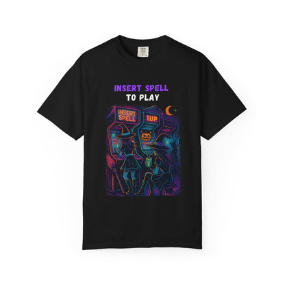 Insert Spell to Play Arcade Witch T-Shirt