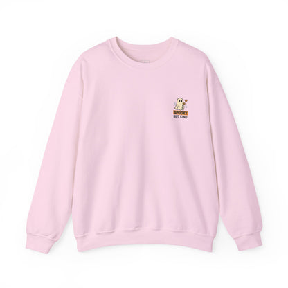 Spooky But Kind Crewneck Retro Sweatshirt