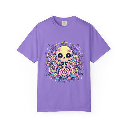 Kawaii Pastel Skull & Roses T-Shirt