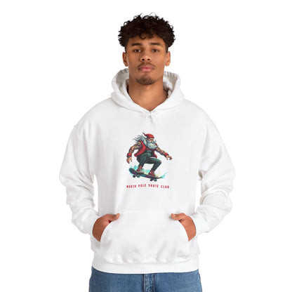 Retro Santa North Pole Skate Club Christmas Hoodie