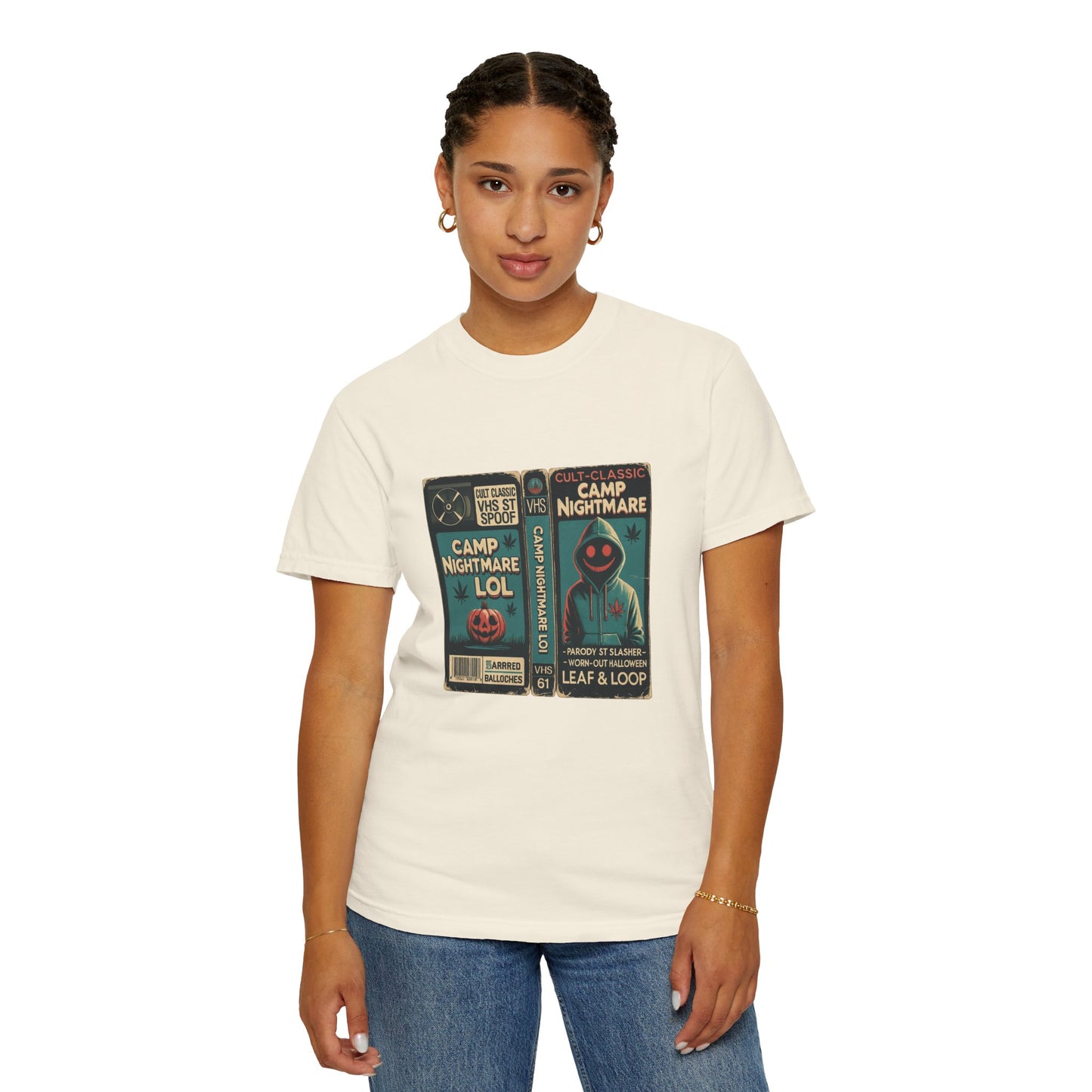 Retro 80s Cult Slasher Camp Nightmare VHS Horror T-Shirt