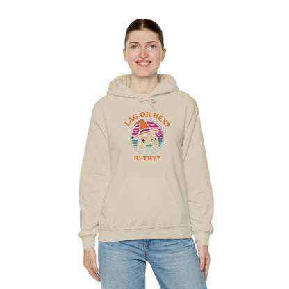 Retro Gamer Lag or Hex? Retry Hoodie