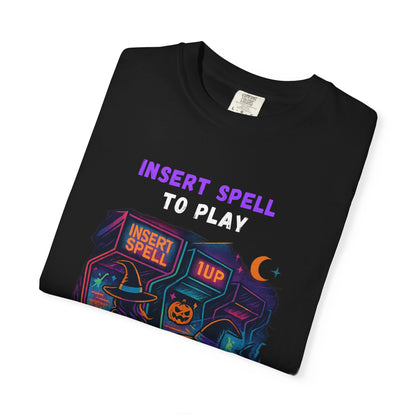 Insert Spell to Play Arcade Witch T-Shirt