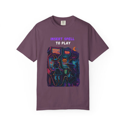 Insert Spell to Play Arcade Witch T-Shirt