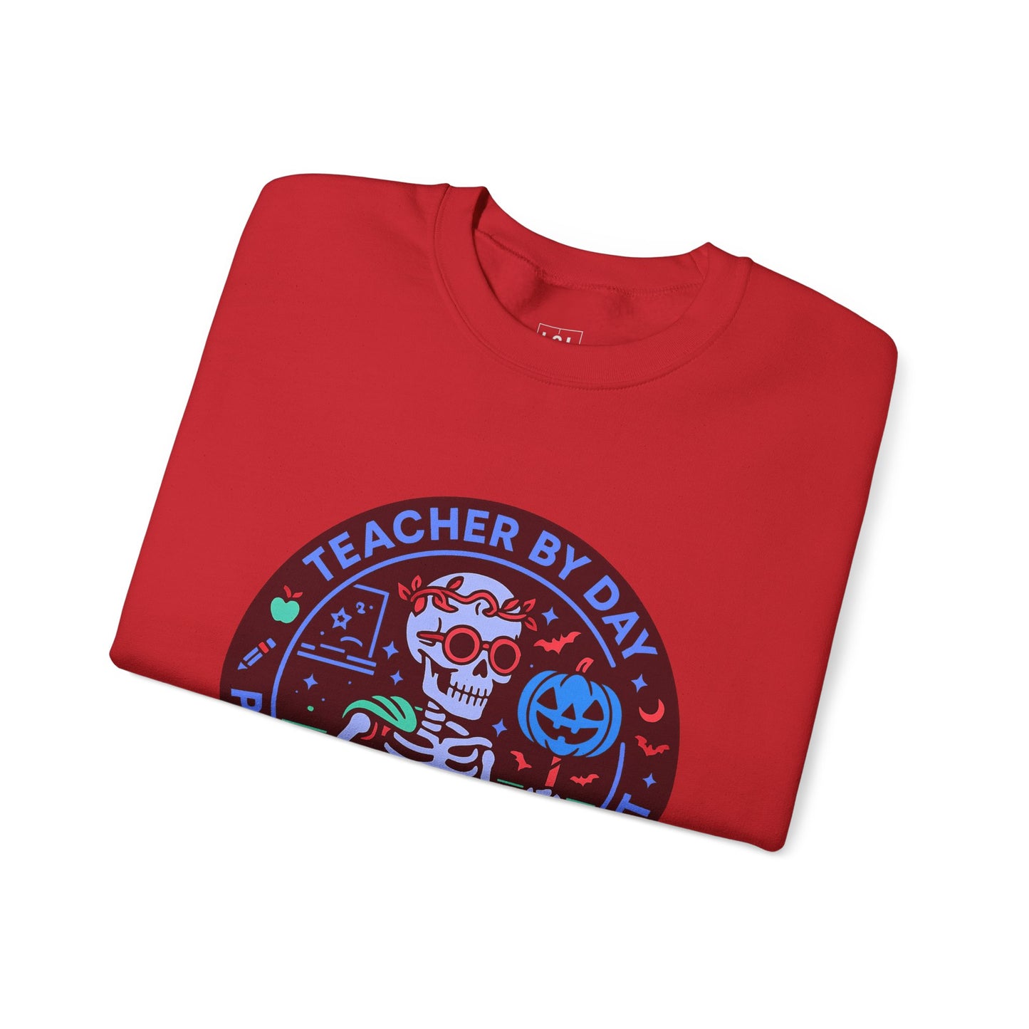 Teacher by Day, Pumpkin Queen by Night Crewneck Sweatshirt