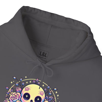 Kawaii Skull and Roses - Pastel Goth Hoodie