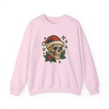Santa Skull Christmas Floral Sweatshirt