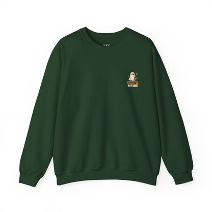 Spooky But Kind Crewneck Retro Sweatshirt