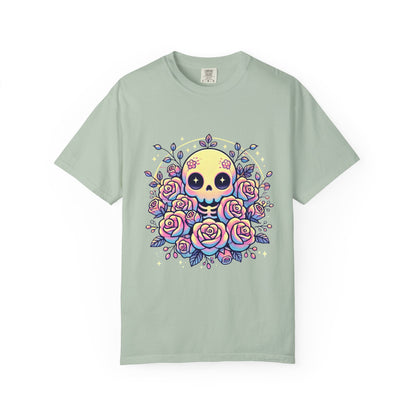 Kawaii Pastel Skull & Roses T-Shirt
