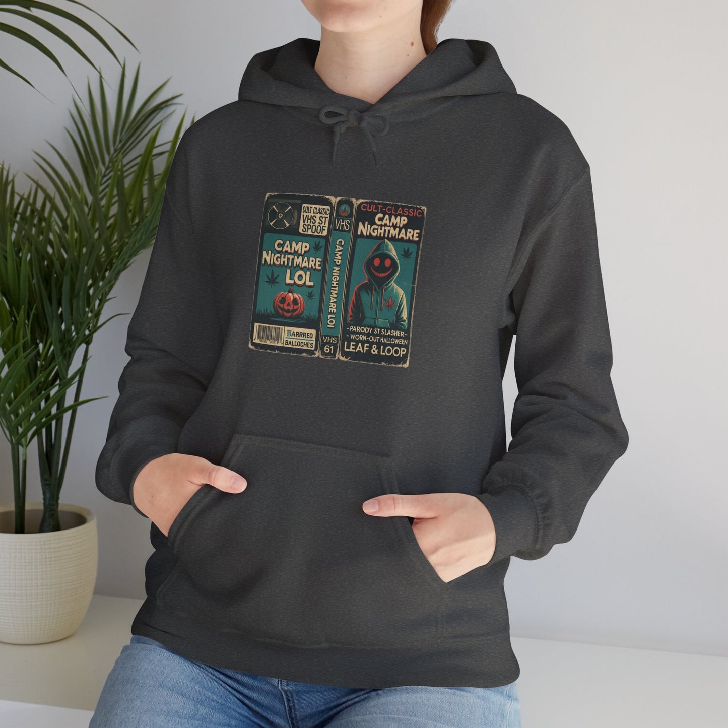 Retro 80s Cult Slasher Camp Nightmare VHS Horror Hoodie