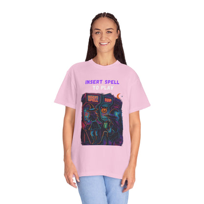 Insert Spell to Play Arcade Witch T-Shirt