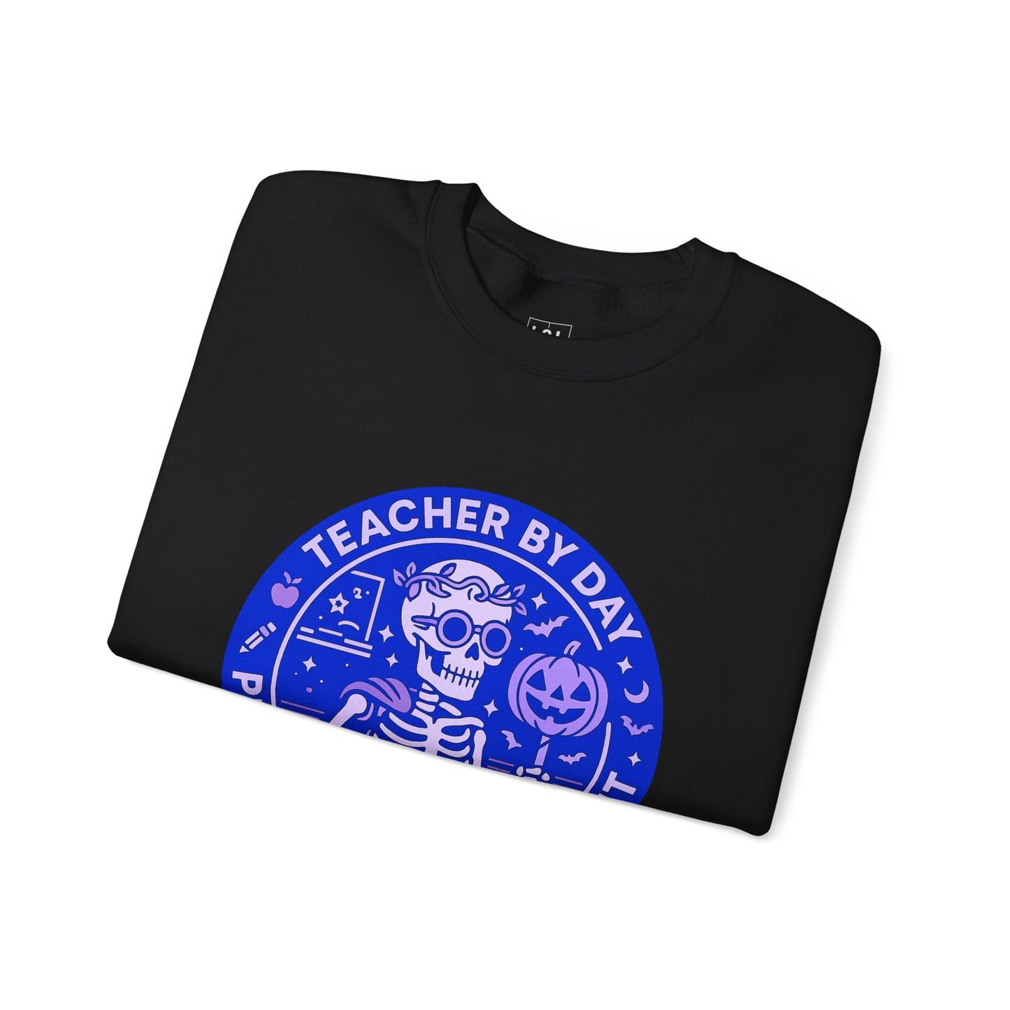 Teacher by Day, Pumpkin Queen by Night Crewneck Sweatshirt