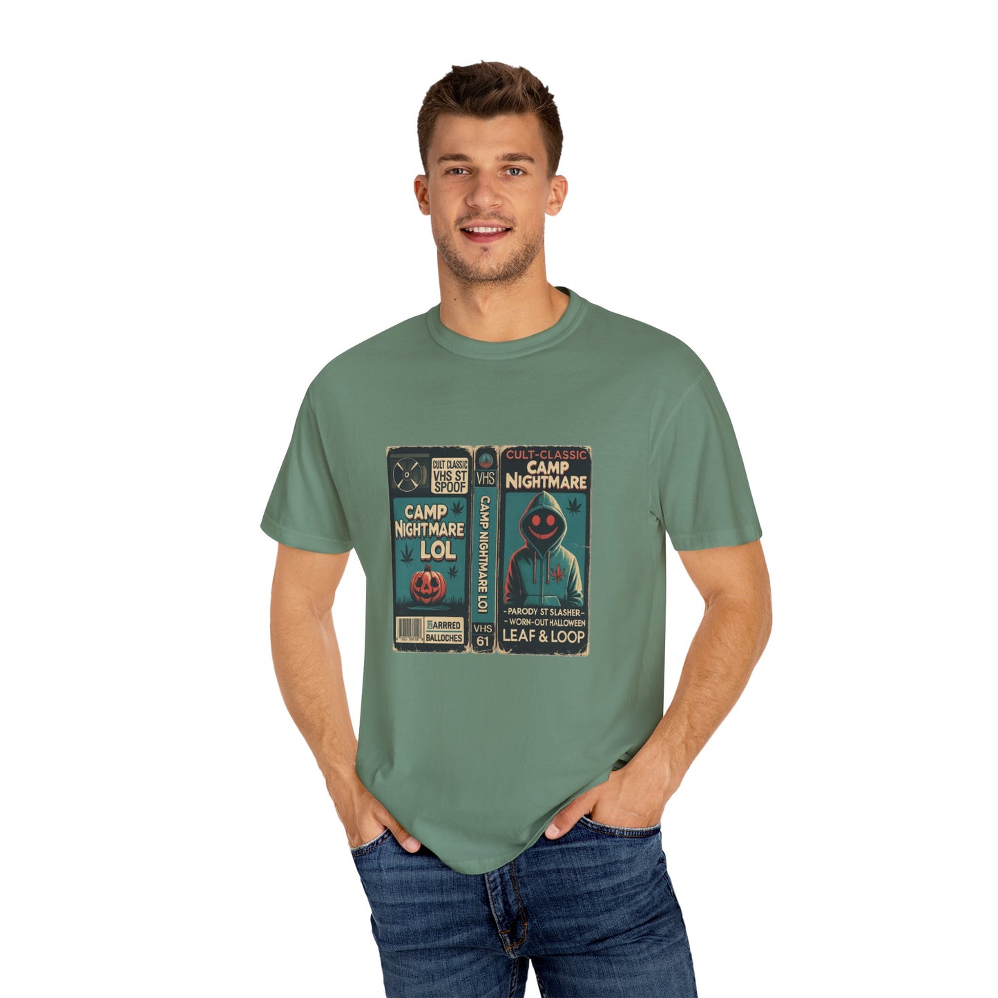 Retro 80s Cult Slasher Camp Nightmare VHS Horror T-Shirt