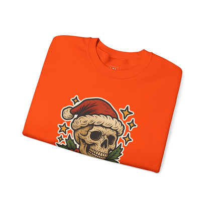 Santa Skull Christmas Floral Sweatshirt