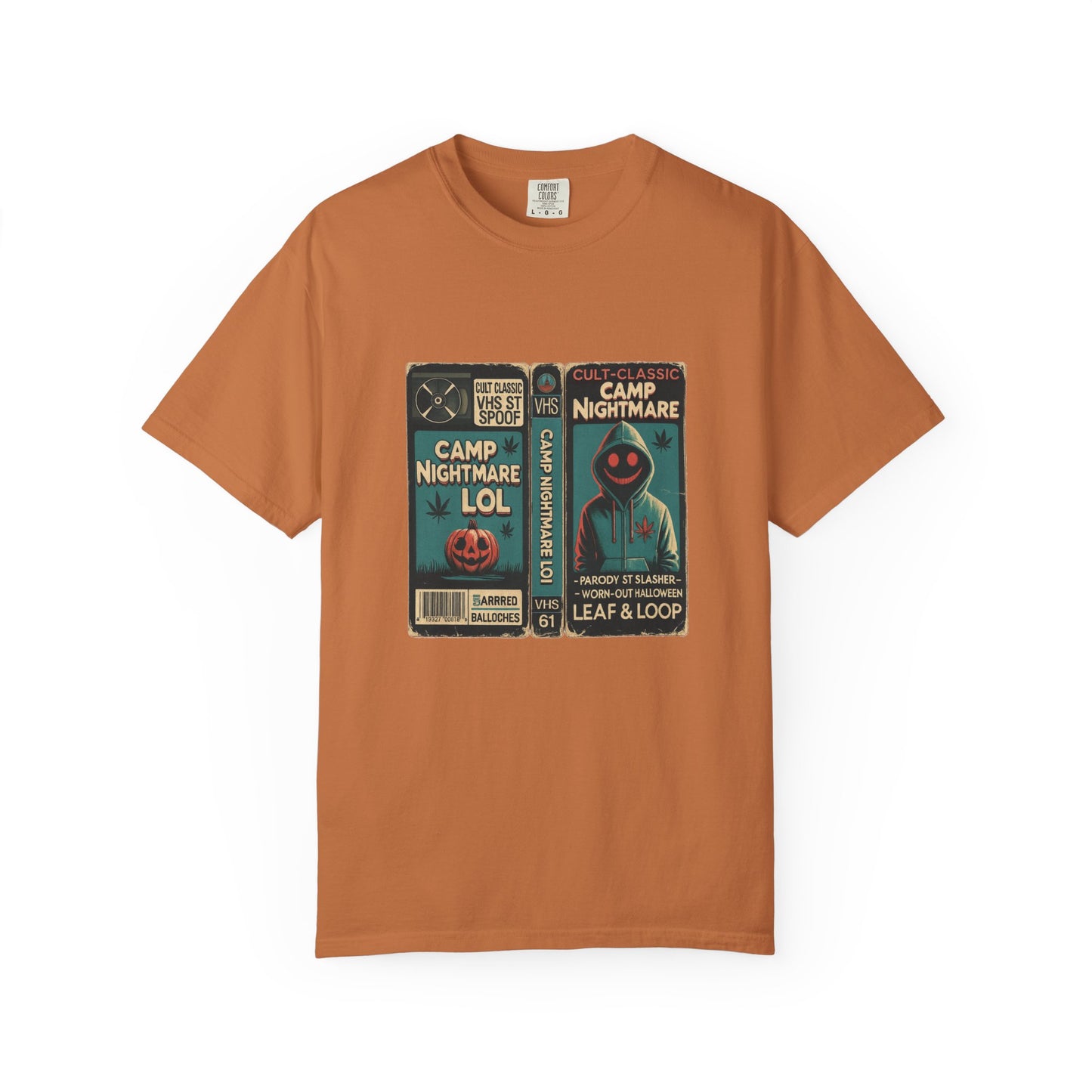 Retro 80s Cult Slasher Camp Nightmare VHS Horror T-Shirt